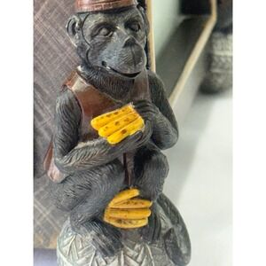 Tropical Monkey Palm Tree Rotating Photo Frame Storage Box Safari Jungle Decor